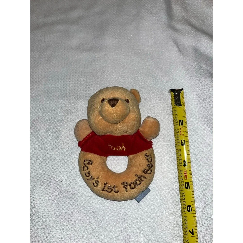 Disney Baby’s First Pooh Bear Plush Rattle Toy 5”